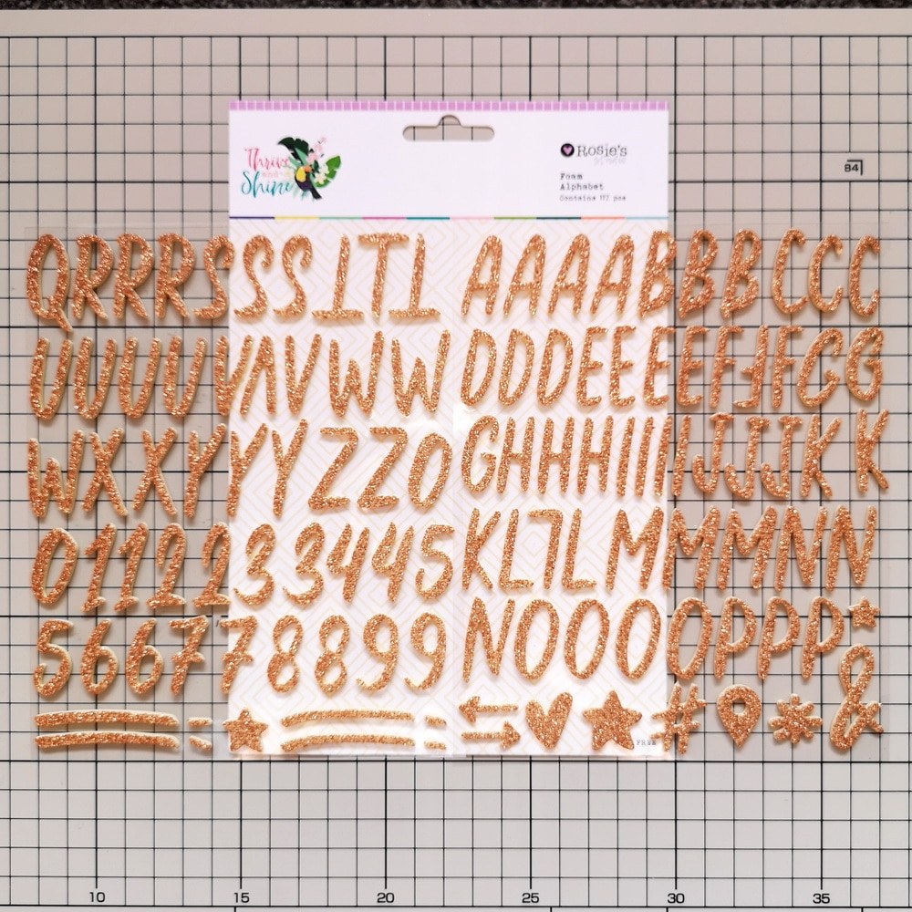 CRZCrafter Foam Alphabets Numbers Stickers Glitter Foam For Scrapbooking Cardmaking Journal Embellishments Decoration