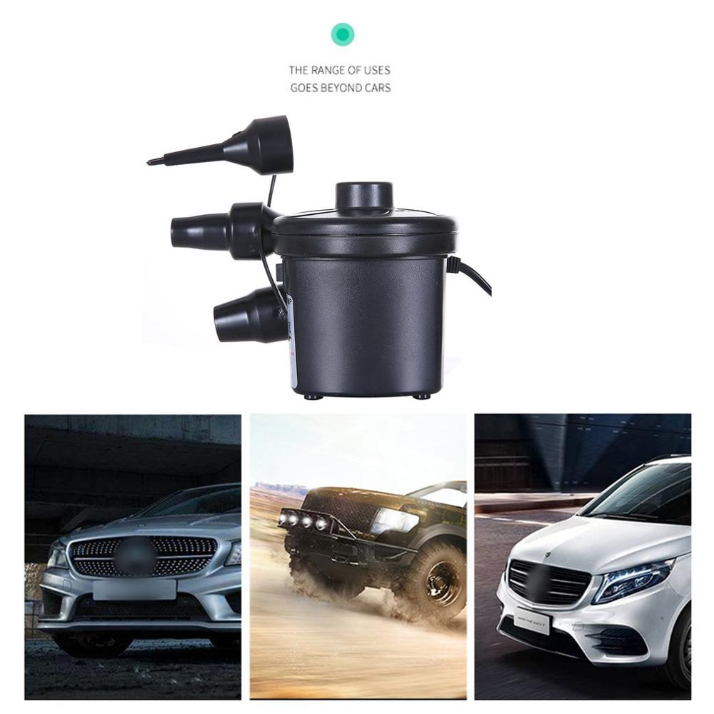 Dc 12v bærbar elektrisk luftpumpe luftmadras bådbil auto luft oppustelig pumpe til bil camping oppustning