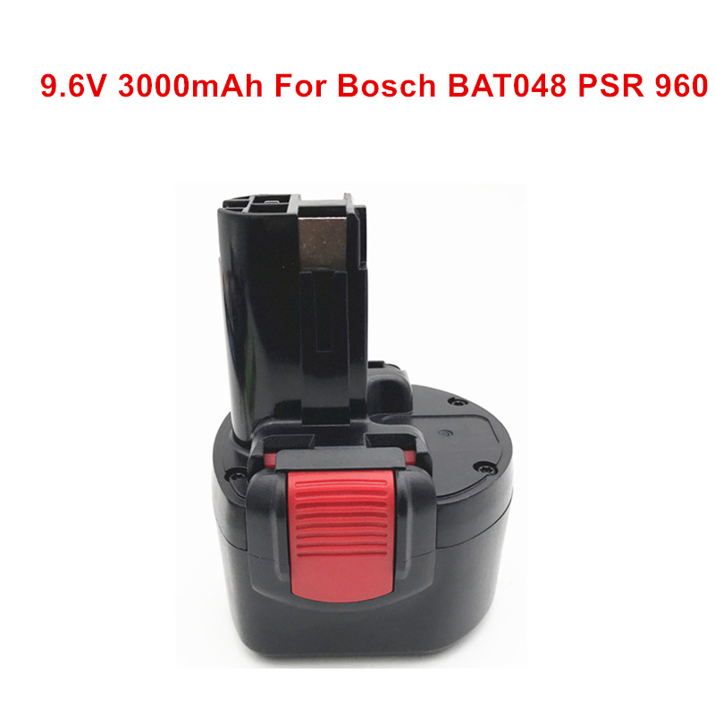 Batería de herramientas eléctricas para BAT048 9,6 V 3000mAh Ni-MH, batería recargable para Bosch PSR 960 2 607 335 272 32609-RT BPT1041