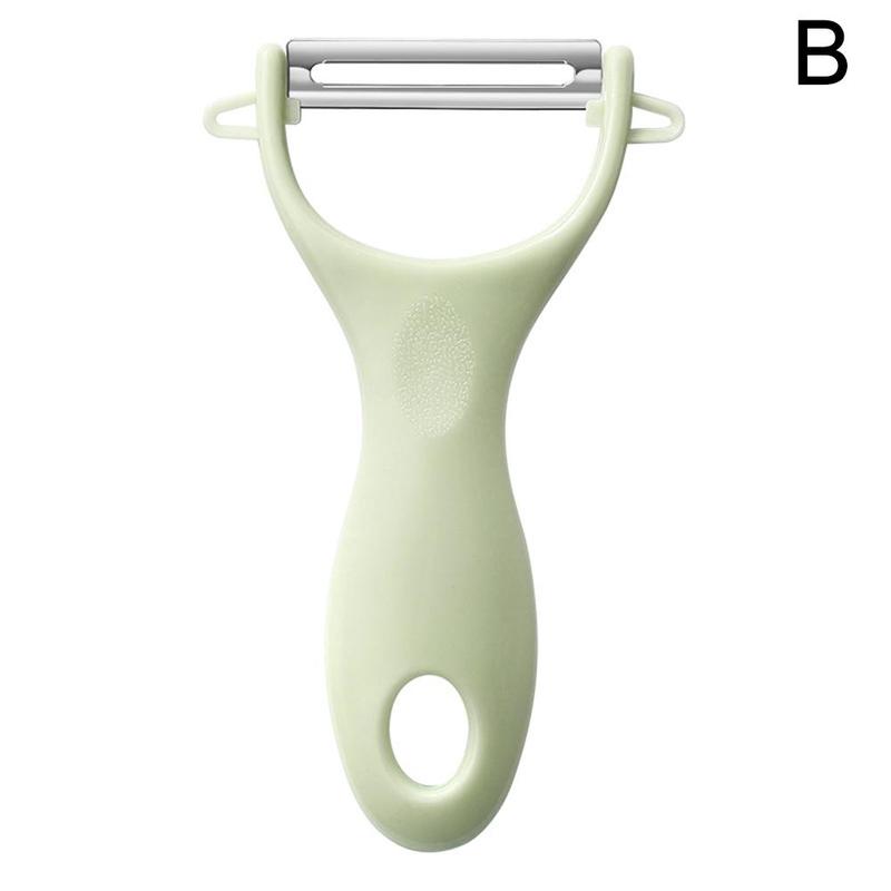 Steel Fruit Peeler Potato Apple Peeler Fruit Vegetable Knife Fruit Tool Kitchen Gadgets Home Supplies Accessories: One-size green