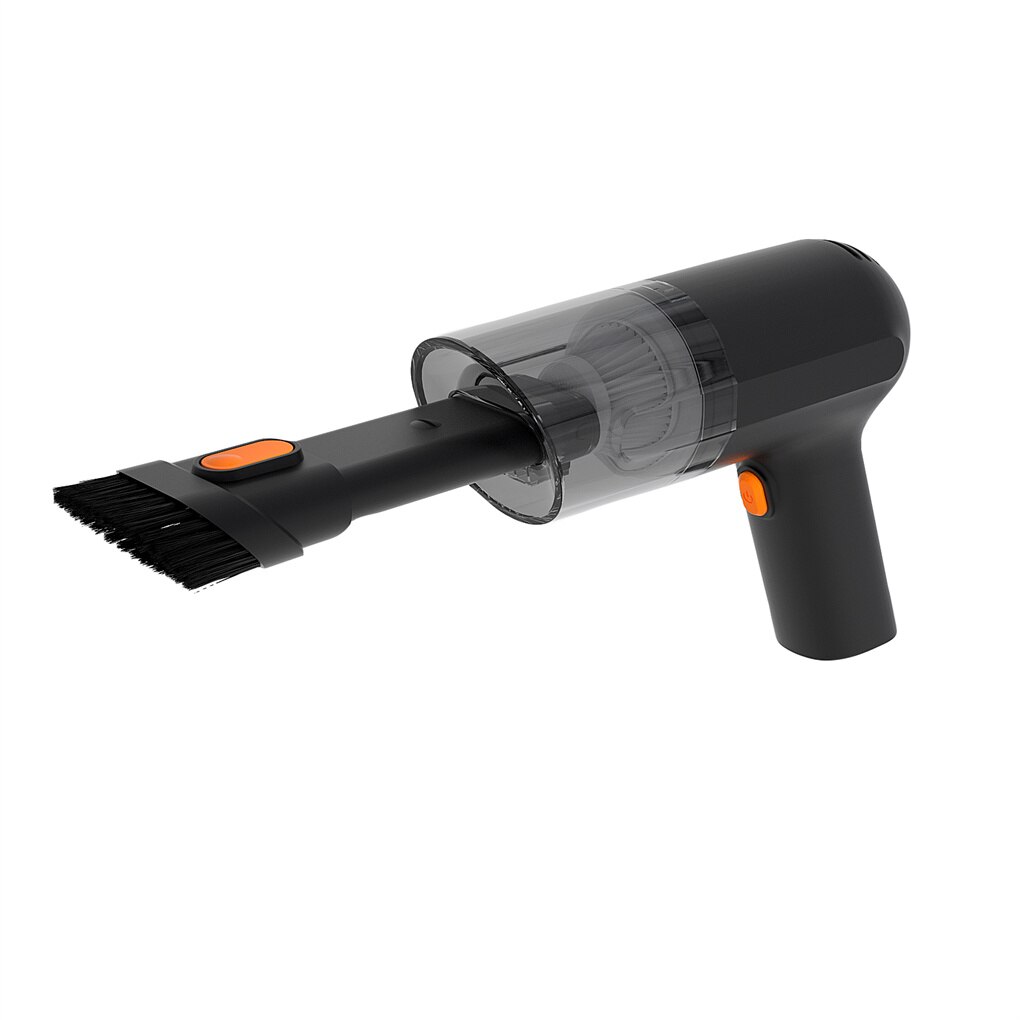 Car Interior Vacuum Cleaning Machine Portable Rechargeable Dust Collector Carpet Device Office Supplies Orange