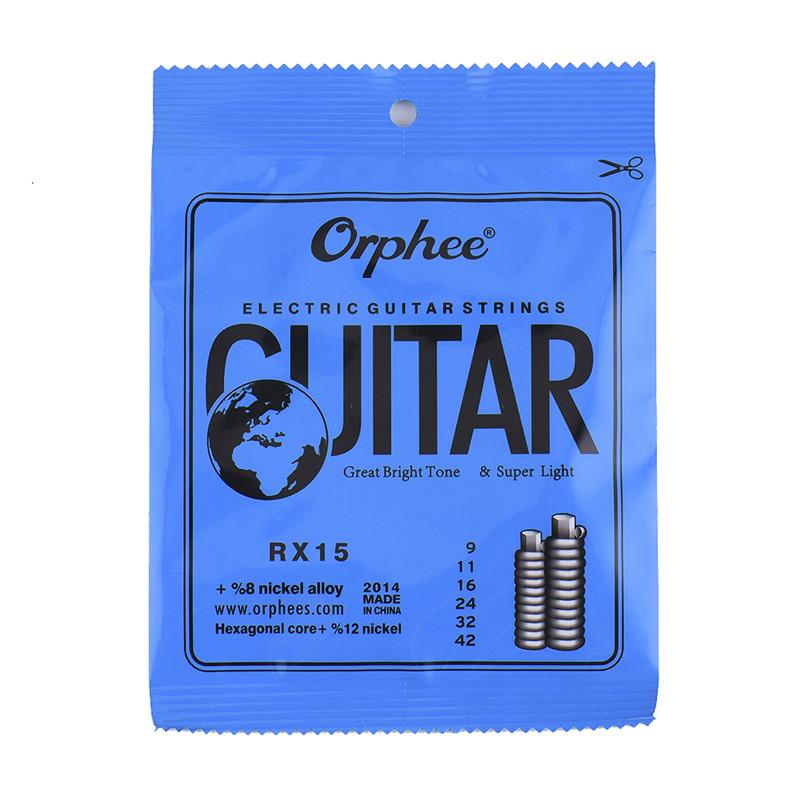 1 Set Nickel Plated Steel Guitar Strings For Electric Guitar With Original Retail Package Music Accessories: RX15