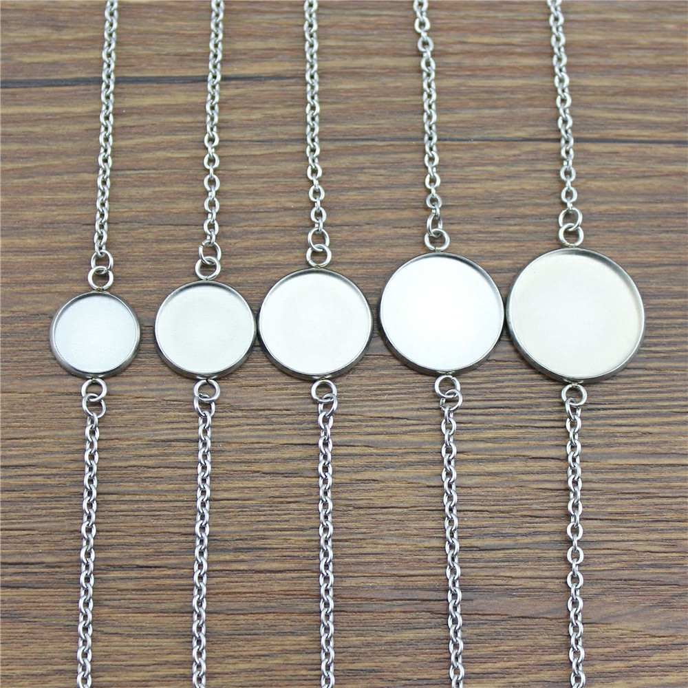 WYSIWYG 2 sztuk 10 style Fit 12/14/16/18/20mm okrągłe szkło Cabochon ze stali nierdzewnej serce/krzyż/wygięty kształt bransoletki i łańcuszki na rękę