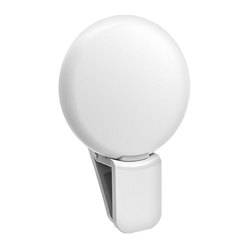Selfie LED Ring Flash Light Portable Mobile Phone LEDS Selfie Lamp Luminous Ring Clip For Photo Camera Well Smartphone Beauty: White