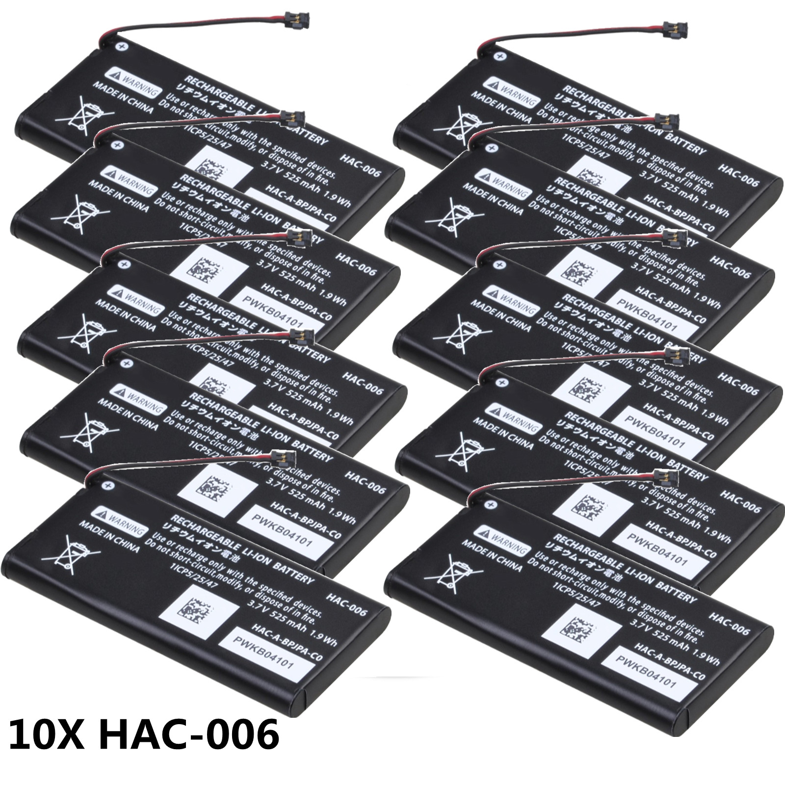 10x HAC-006 Hac006 Batterij Voor Nintendo Switch HAC-006 HAC-015 HAC-016 HAC-A-JCL-C0 HAC-A-JCR-C0 Switch Ns Joy-Con Controller