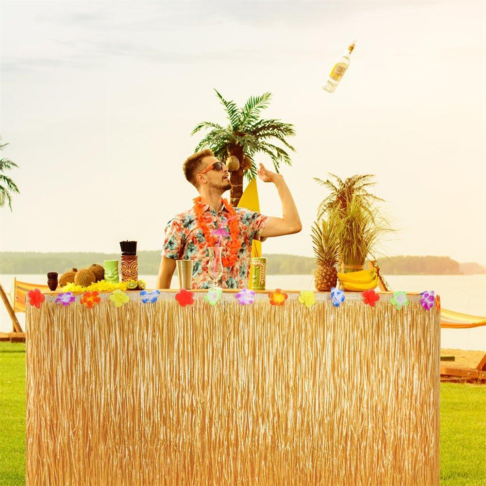 149pcs Hawaiian Tafel Rok Decoratie Set Honingraat Ananas Paraplu Fruit Stro Combinatie Hula Festival Partij Decoratie