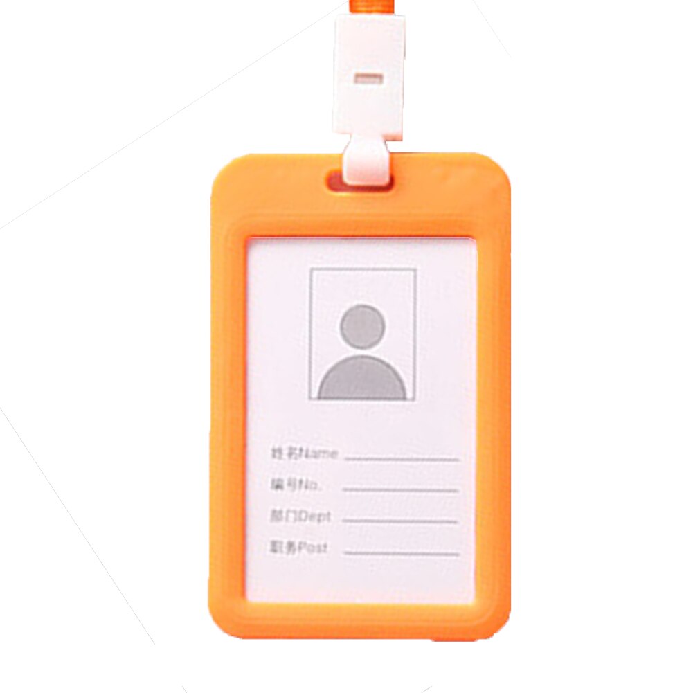 1Pcs Work Card Holders With Rope Aluminium Alloy Card Holder Employee Name Card Cover Metal Work Certificate Identity Badge: B2