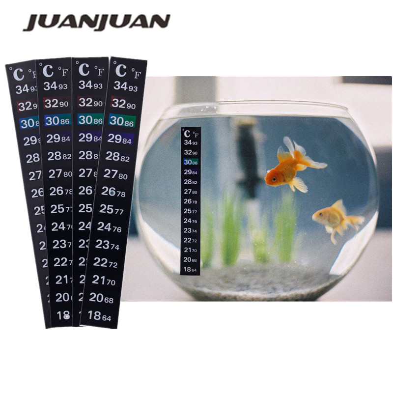 1/2/3/5 Stks/partij Stick-On Digitale Aquarium Aquarium Koelkast Thermometer Sticker Temperatuur Temp meting Stickers 20%