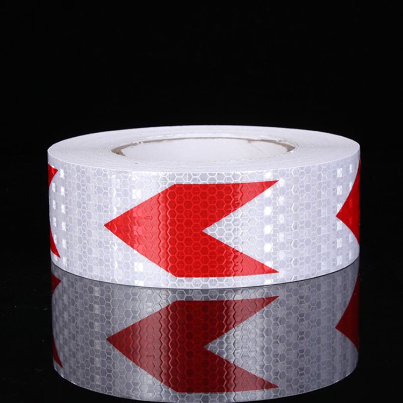 1Pcs/4Pcs Reflective Safety Warning Strip Tape Car Door Bumper Reflector Stickers Decal