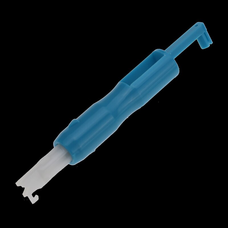 1 stks Draadinsteker Insertion Tool Applicator Voor Naaimachine Naaien Draad met Engels Introductie: Blue