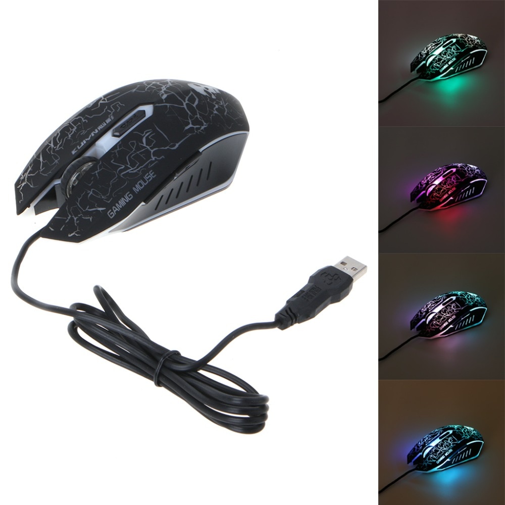 Rainbow LED Gaming Equipment Kit Light Keyboard & Mouse & Mouse Pad USB Charging