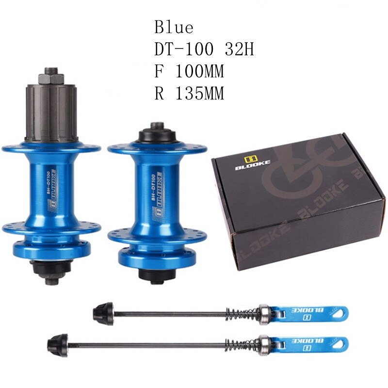 Fiets Hubs Disc Kaart Brake Mtb Mountainbike Hub Dragende Fiets Naven 32 Gaten Brake Aluminium Fiets Hub Fiets componenten: 32H blue