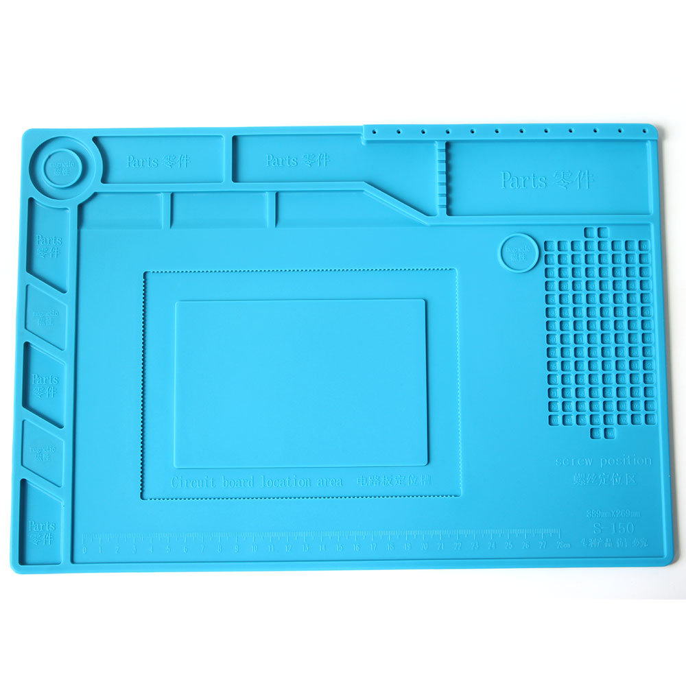 Heat Insulation Silicone Pad Desk Mat Maintenance Platform For BGA Soldering Repair Station With Magnetic Section