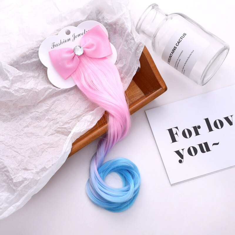 Parrucca Twist treccia fasce per capelli elastici per neonate Cute Women Kids Pony