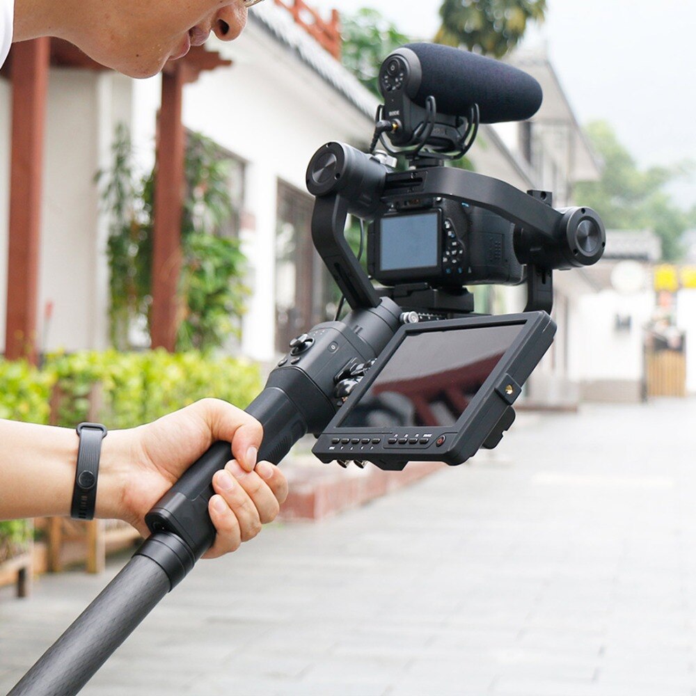 Portable Camera Stabilizer Carbon Fiber Pole Extension Rod Selfie Stick Tripod Mount Adapter Tube for DJI/Zhiyun/Feiyu Gimbal