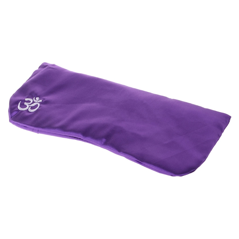Yoga Eye Pillow Silk Cassia Seed Lavender Relaxation Mask Aromatherapy: PURPLE