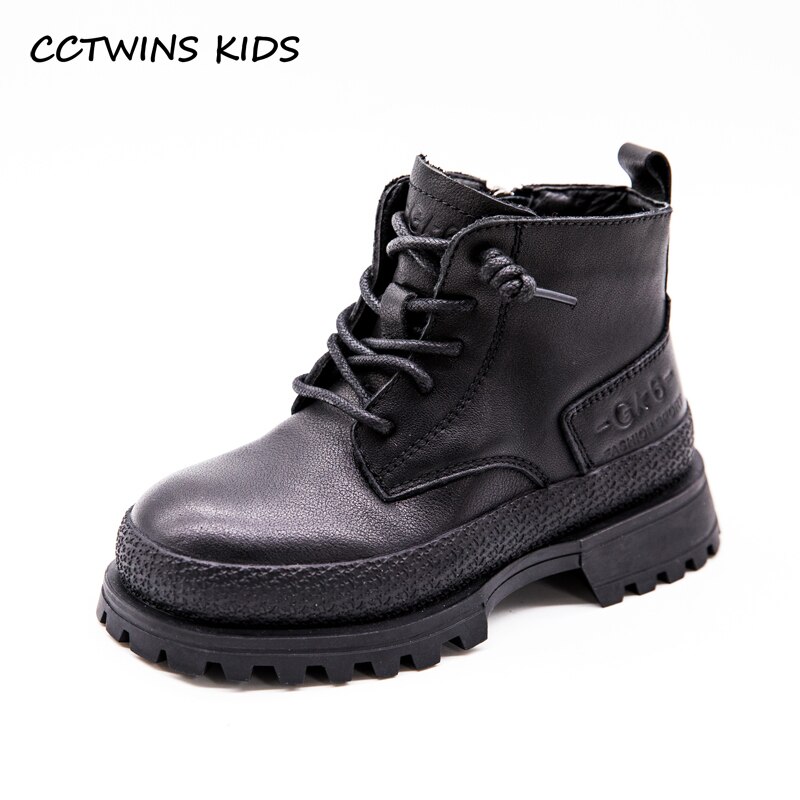 Cctwins Kids Laarzen Winter Schoenen Kinderen Mode Laarzen Baby Schoenen Meisje Zwarte Laarzen Student Warme Schoenen Bont Schoenen MB190