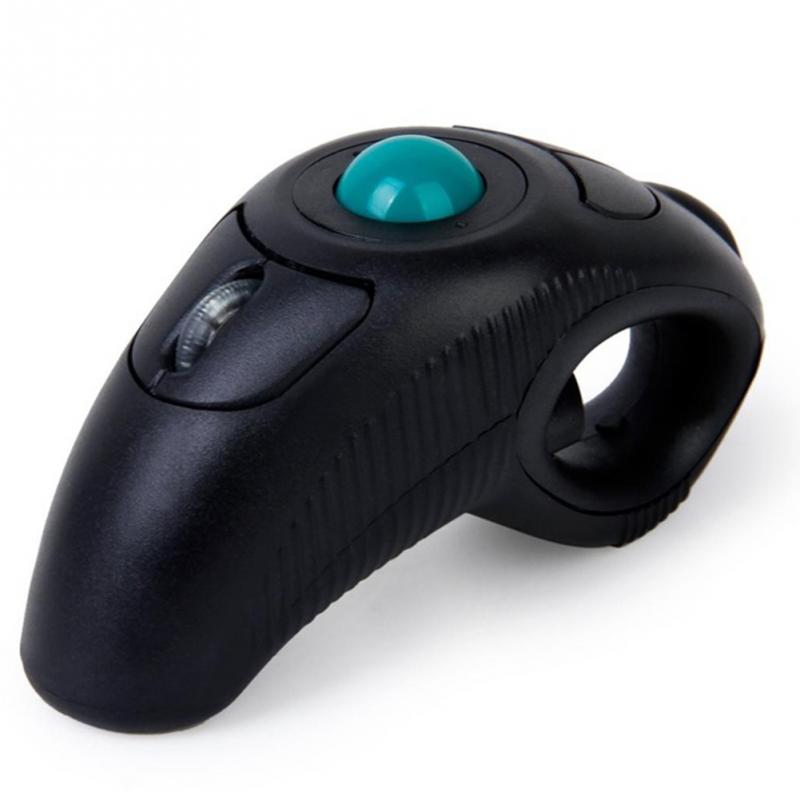 Wireless 2.4G Air Mouse Handheld Trackball Mouse Thumb-Controlled Handheld Trackball Mice Mouse