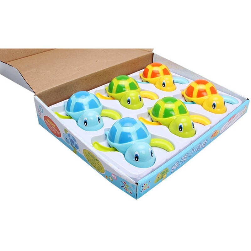 Leuke Cartoon Peuter Bad Speelgoed Wind-Up Schildpad Badkamer Baby Clockwork Dier Kleine Schildpad Hippo Vis Vormige Zwemmen