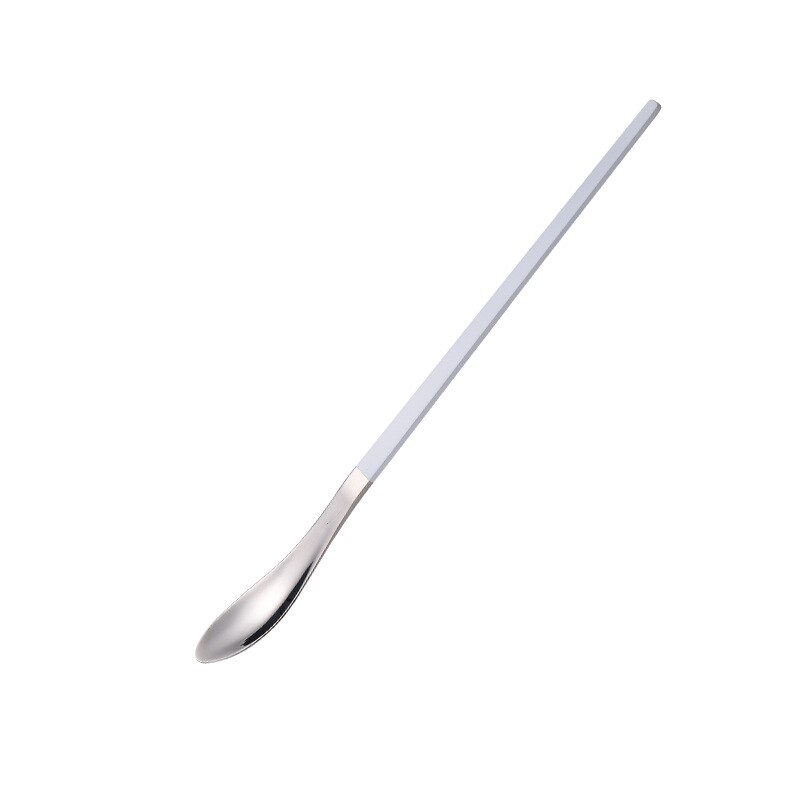 304 Stainless Steel Long Handle Stirring Spoon Cocktail Bartender Spoon Coffee Spoon Dessert Long Spoon Japanese Stirring Spoon: silver