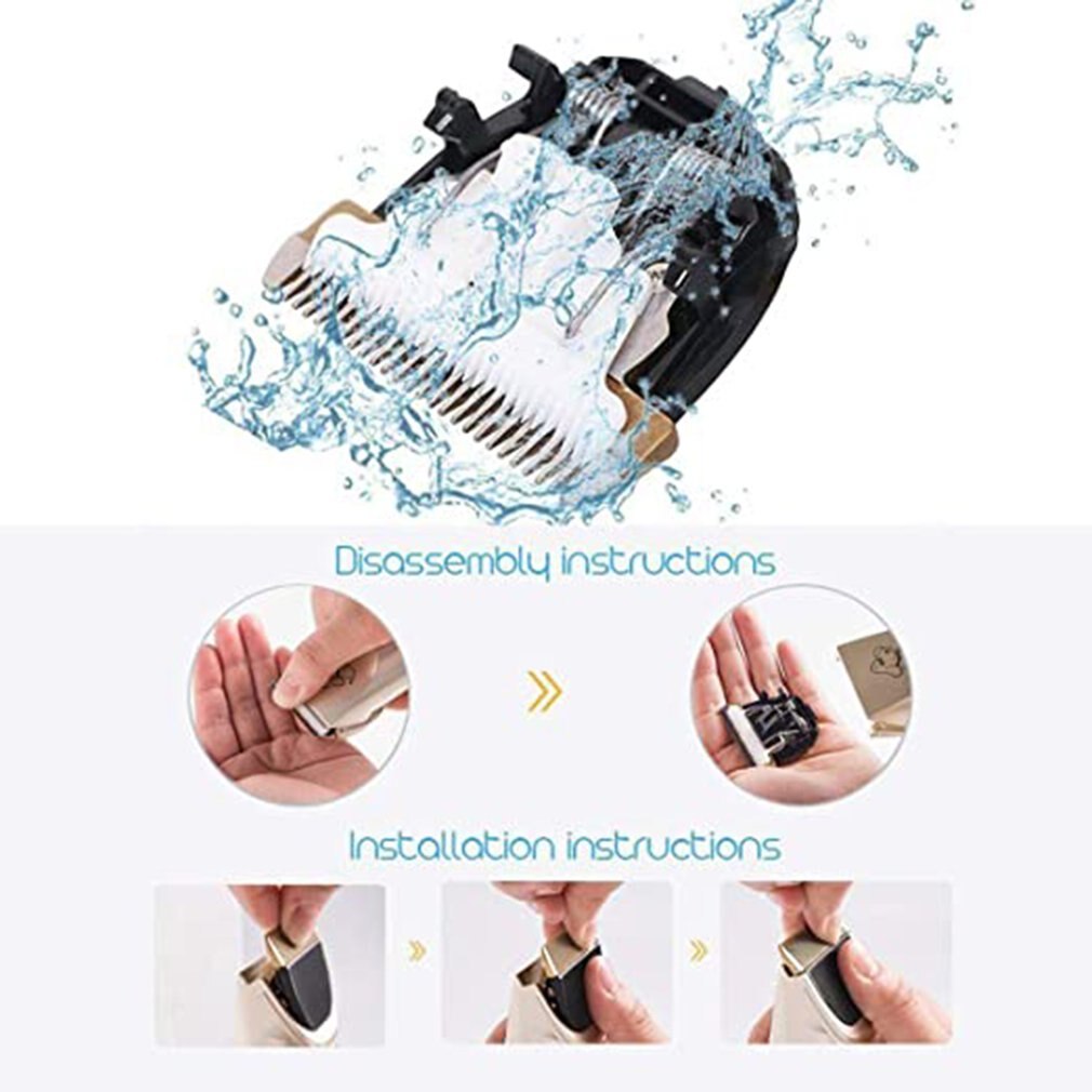 Electrical Pet Clipper Grooming Kit Rechargeable Pet Cat Dog Hair Trimmer Shaver Set Animals Hair Cutting Machine