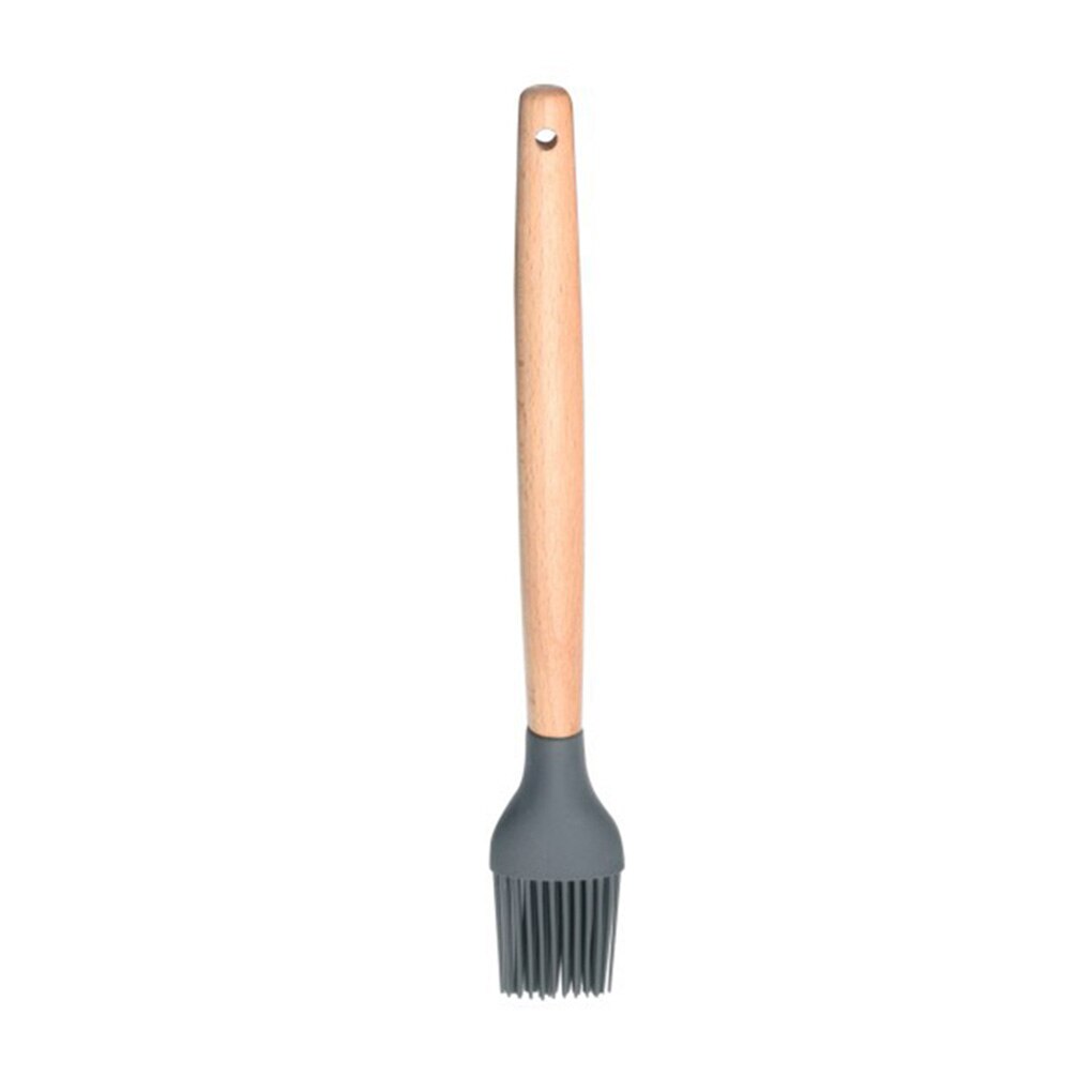 FenKicyen Cool Kitchenware Sets Heat Resistant Wooden Handle Spatula Soup Spoon Skimmer Egg Beater Brush Non-Stick Cooking Set: NO.8