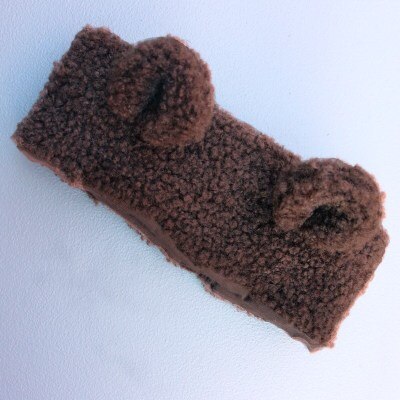 Copricapo stile orecchio cartone animato invernale per bambini fascia per capelli in agnello fascia per bambini bambini ragazze ragazzi accessori per capelli carini: Brown