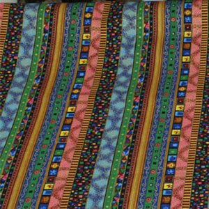 Pretty Stripe African Print Cotton Linen Fabric 50x140cm Dressmaking Linen Material Upholstery Crafts Tissue Home Decoration: Color C