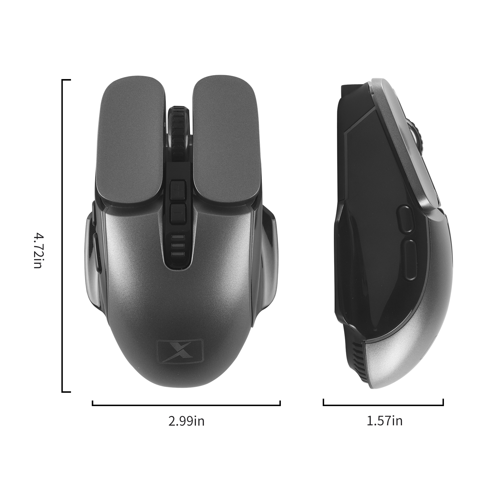 Ratón óptico Vertical inalámbrico M215, Mouse ergonómico de 2,4G para juegos, 7 botones, 2400 DPI, USB, para ordenador
