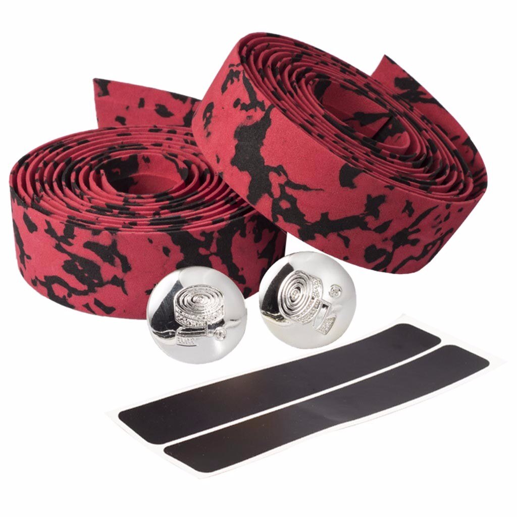 2 pièces vélo de route vélo guidon bande Camouflage cyclisme poignée ceinture liège enveloppement vélo vélo liège ruban pour guidon Jul721: E