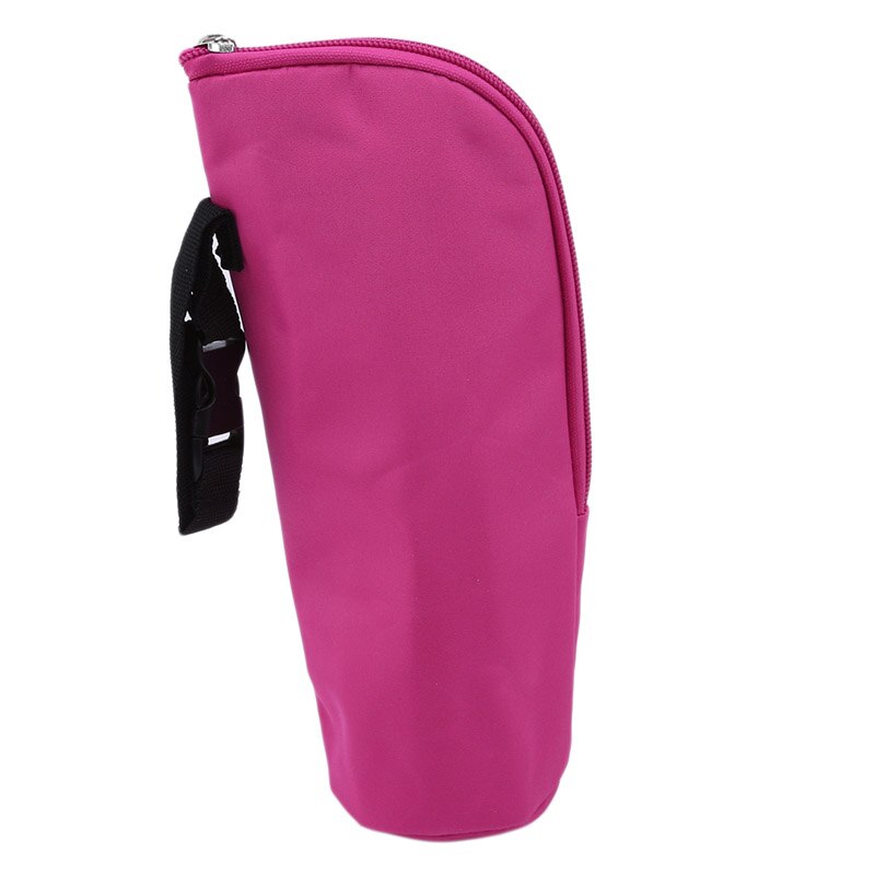 Botella de alimentación de bebé de , calentador de leche, bolsa aislada térmica, termo, portabotellas para bebé,: rose red