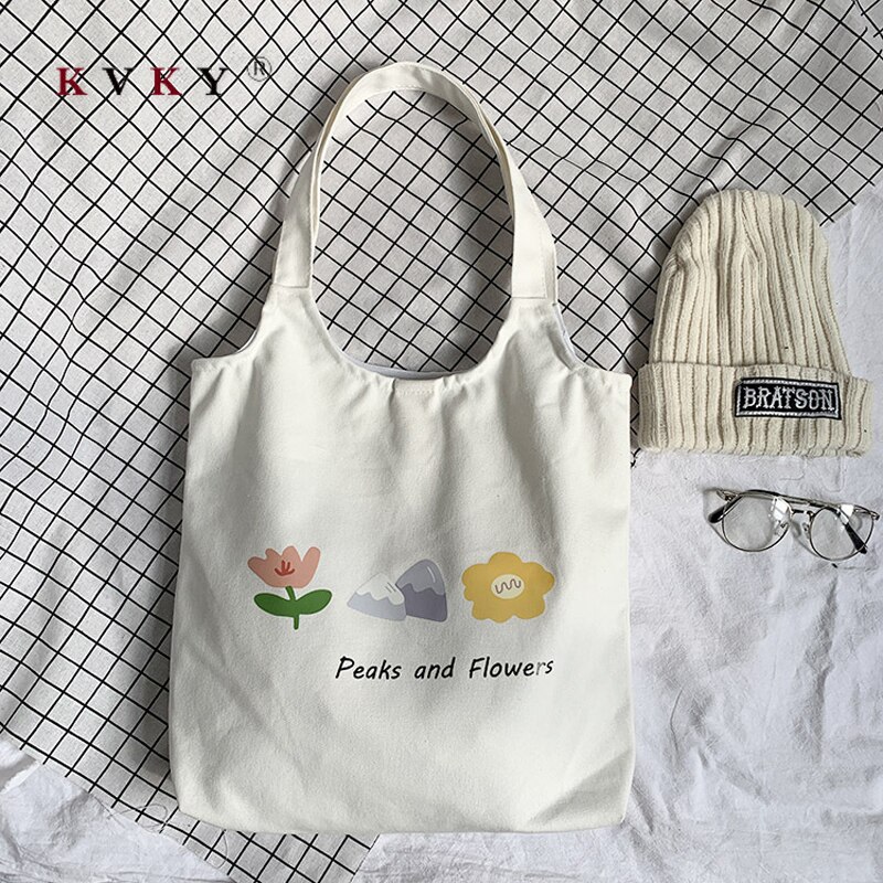 frauen Große Kapazität Leinwand Tote Tasche Stoff Baumwolle Tuch wiederverwendbar Einkaufstasche Frauen Strand Handtaschen Gedruckt Einkaufstaschen