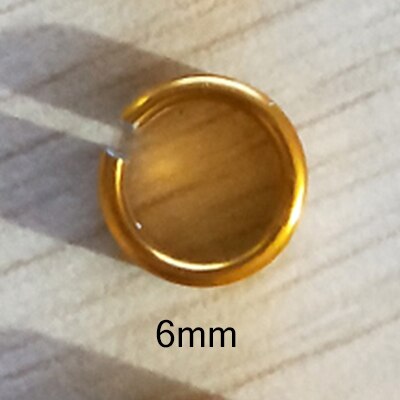 Anillo de Metal con número de pájaro joven, 2 uds., anillo abierto para loro, aro abierto, artículos para paloma y pájaro, aparatos para centro de rescate de animales: 6mm-gold