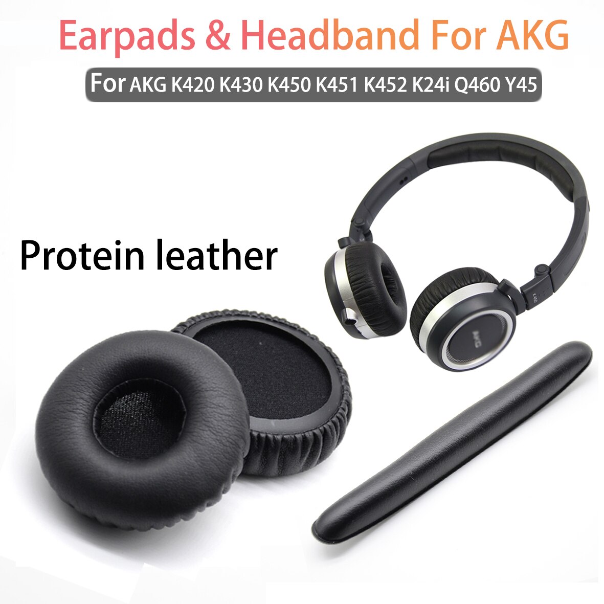 Vervanging Oorkussens Oorbeschermers Met Hoofdband Oorkussen Voor Akg K420 K430 K450 K451 K452 K24i Q460 Hoofdtelefoon