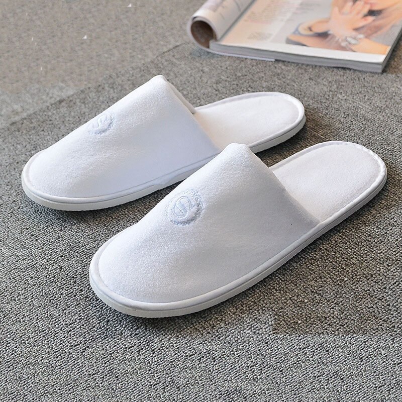 Kid Shoes Good Hotel Family Party Room Disposable Slippers Salon Spa Men Women Shoes Slippers: Clear / 1pc