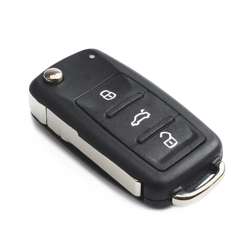 Keyyou 3 knapps flip fjärrnyckel skal nyckelfodral för vw volkswagen tiguan golf sagitar polo  mk6 caddy passat  b6 auto nycklar fall