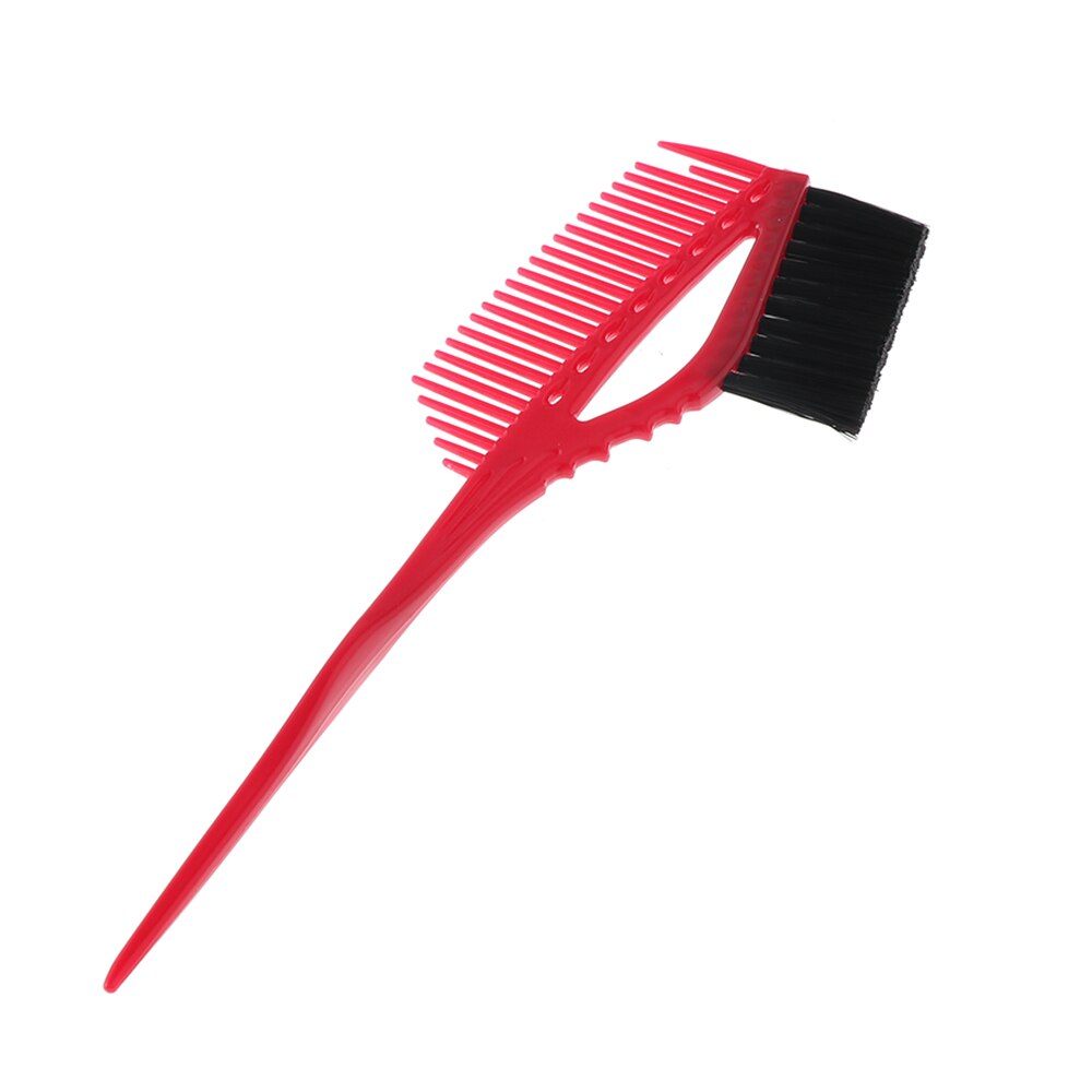 Pincel tinte cabello de doble cara de plástico para salón de mezcla de coloración, herramienta de peluquería, 1 unidad