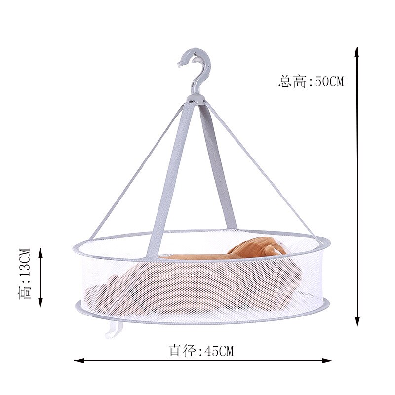 3Colors Hanging Drying Mesh For Sweaters Polyester Clothe Drying Rack Single/Double Layer 4 Styles Mesh Drying Rack: gray 1