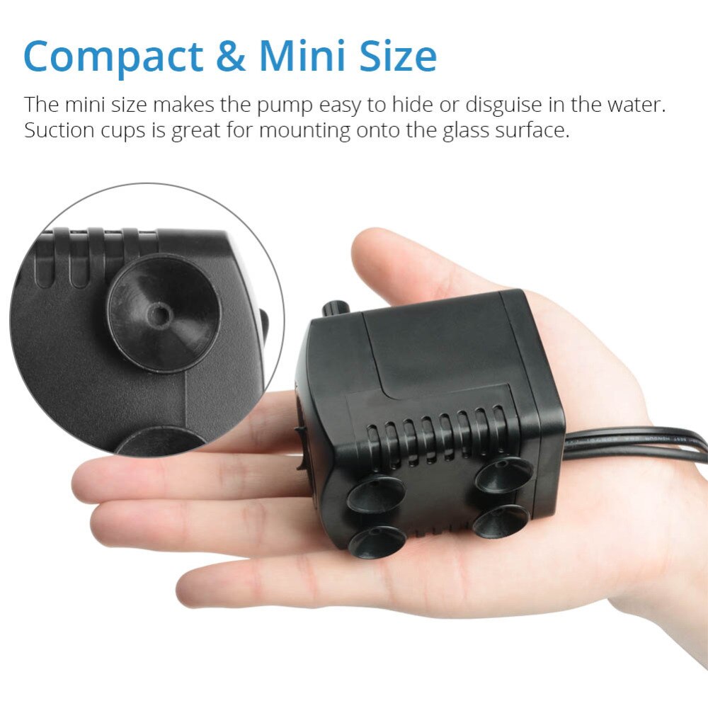Nicrew 15W 800L/H Dompelpompen Fontein Waterpomp Met 12 Kleur Led Light Fish Tank Aquarium Fontein Vijver zwembad Pompen Decoratie