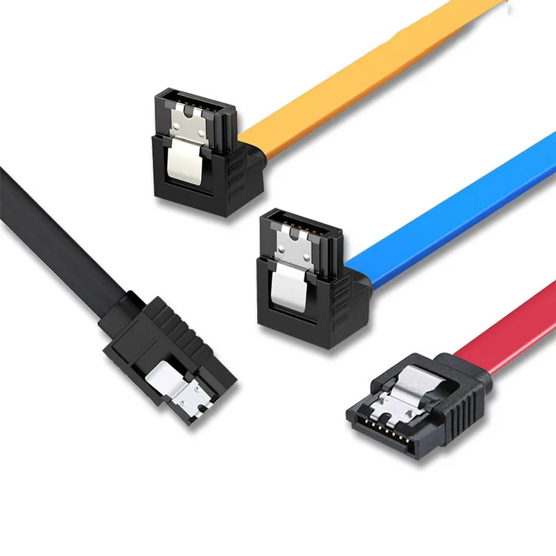Cable SATA 3,0 a unidad de disco duro SSD HDD Sata 3 Cable recto de ángulo recto para placa base Asus MSI Gigabyte Cable de alta velocidad