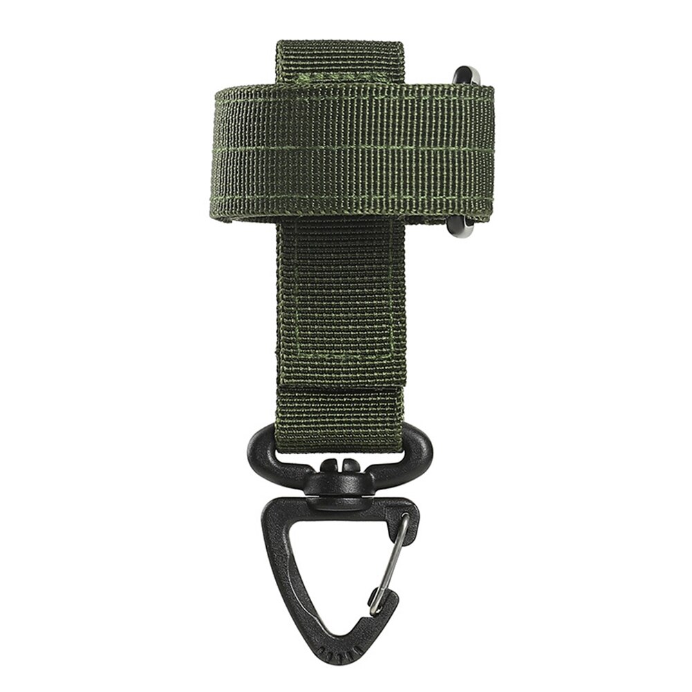 Gants de plein air crochet corde d'escalade boucle de rangement, Camping alpinisme boucles de suspension, outils multifonctionnels portables 2 pièces: Black