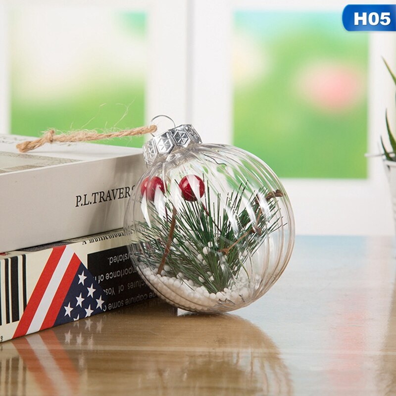 Christmas Tree Plastic Pendant Hanging Home Ornament Christmas Decoration Ball Christmas Day Decorations Happy Year