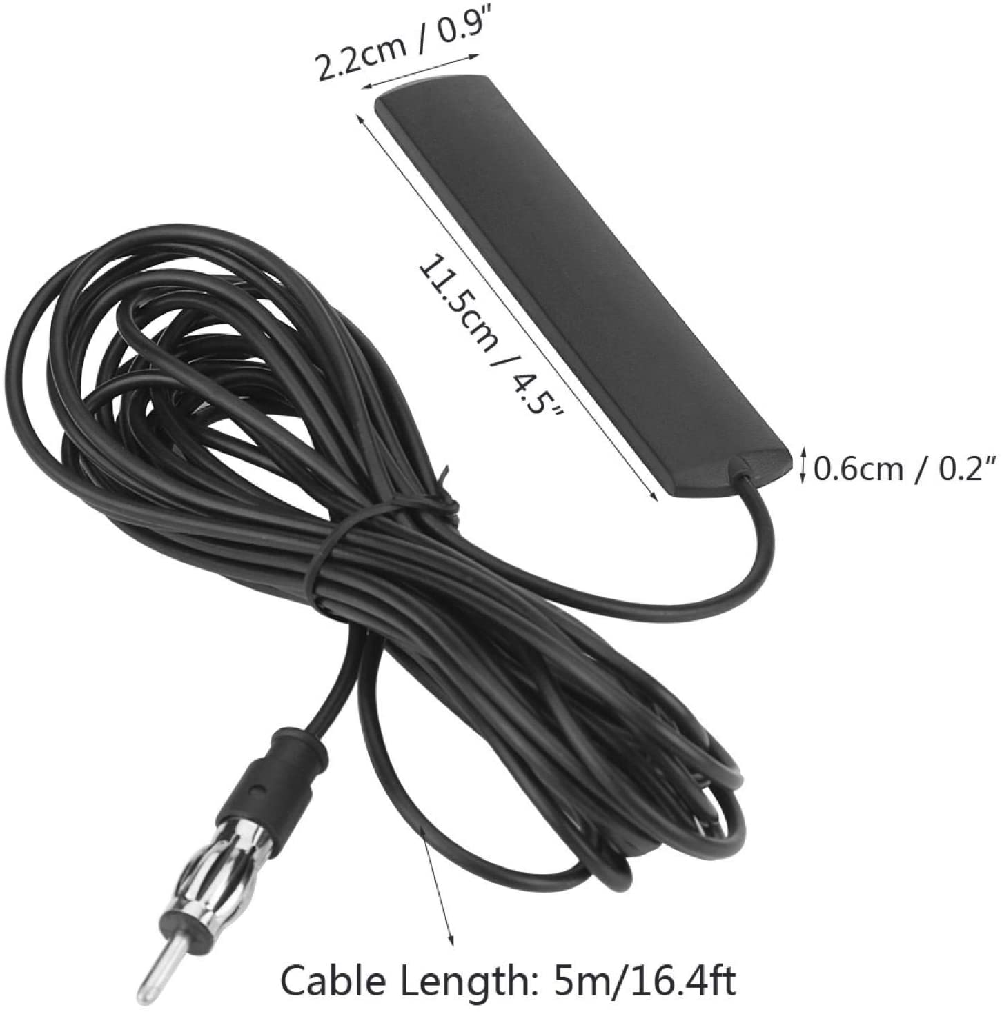 de antena FM de Radio para coche, amplificador de señal Universal de 5M de longitud para coche marino, vehículo, barco, RV, dispositivo de mejora de señal
