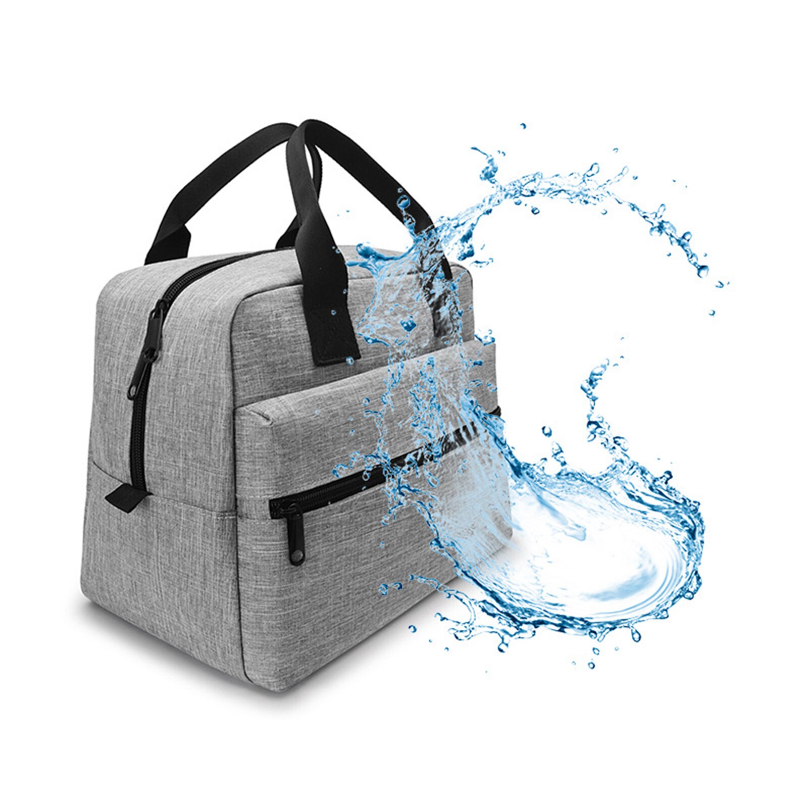 Huis Keuken Waterdichte Nylon Draagbare Rits Thermische Oxford Lunch Zakken Draagbare Handig Lunchbox Tote Voedsel Zakken