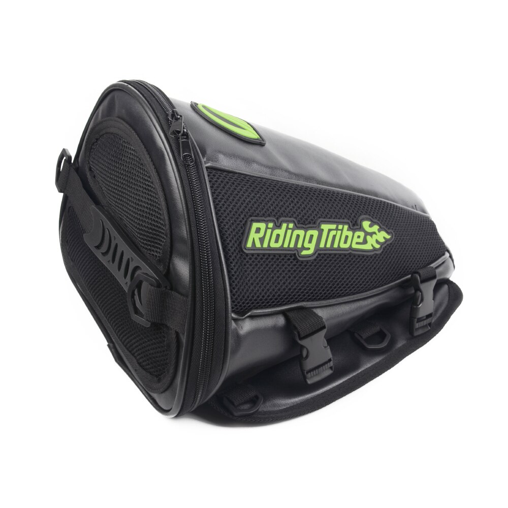 Riding Tribe Synthetic Leather Motorcycle Oil Tank Bag Motorbike Travel Tool Tail Bag Luggage Waterproof Riding Handbag Backpack