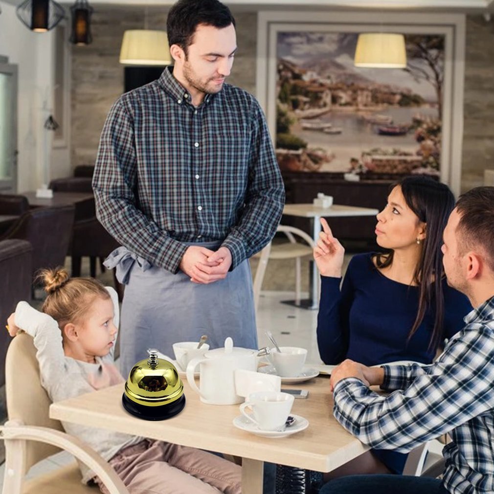 Desk Kitchen Hotel Counter Reception Christmas Craft Bell Restaurant Bar Ringer Call Bell Service Ring Home Restaurant Call Bell