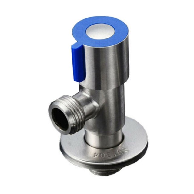 Wall Stainless Steel Angle Valve G1/2\\\\\\\\\\\\\\\" Kitchen Bathroom Toilet Water Stop Valve Brushed Nickel 1x Shut Off Valve: Orange