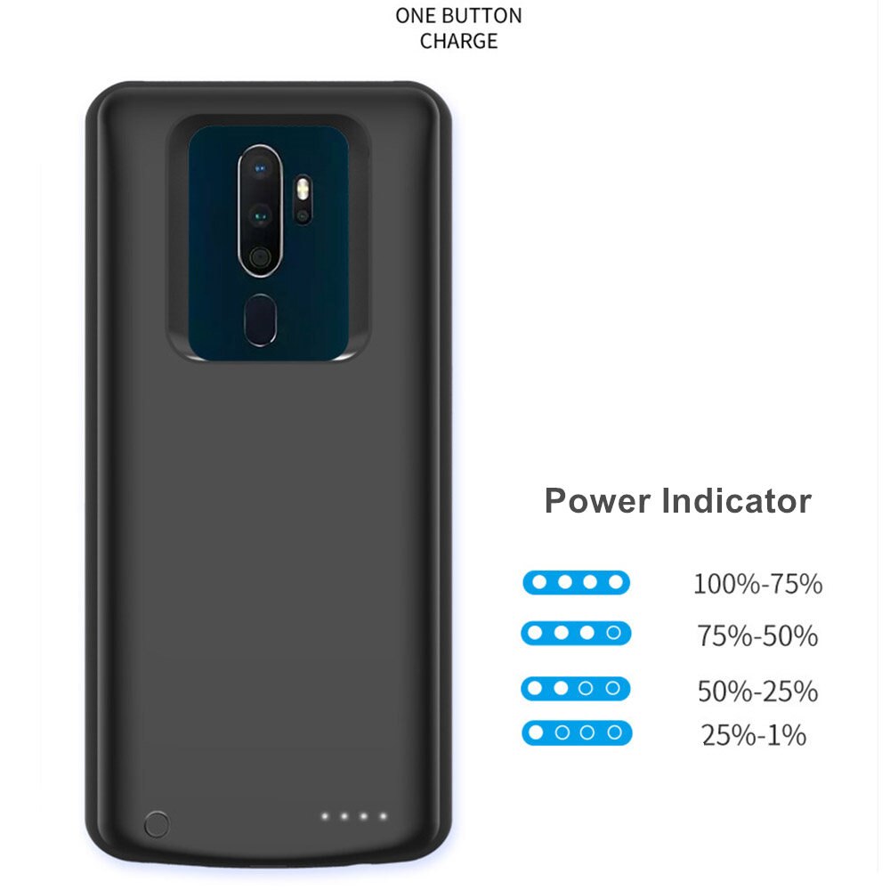 Voor Oppo A11 A11X A9 A9X Batterij Case Charger Case Smart Phone Cover Power Bank Voor Oppo A9 A9X Batterij case Capa