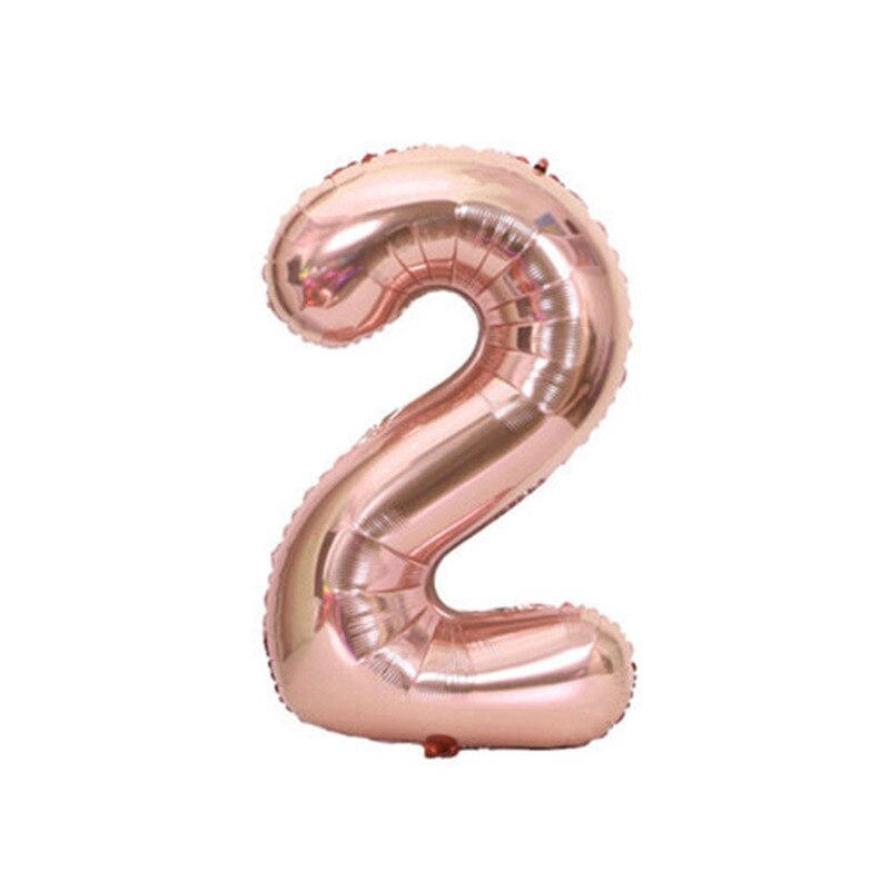 Ballon numérique noël mariage saint valentin Rose or aluminium Film fond mur pour la décoration de fête d'anniversaire