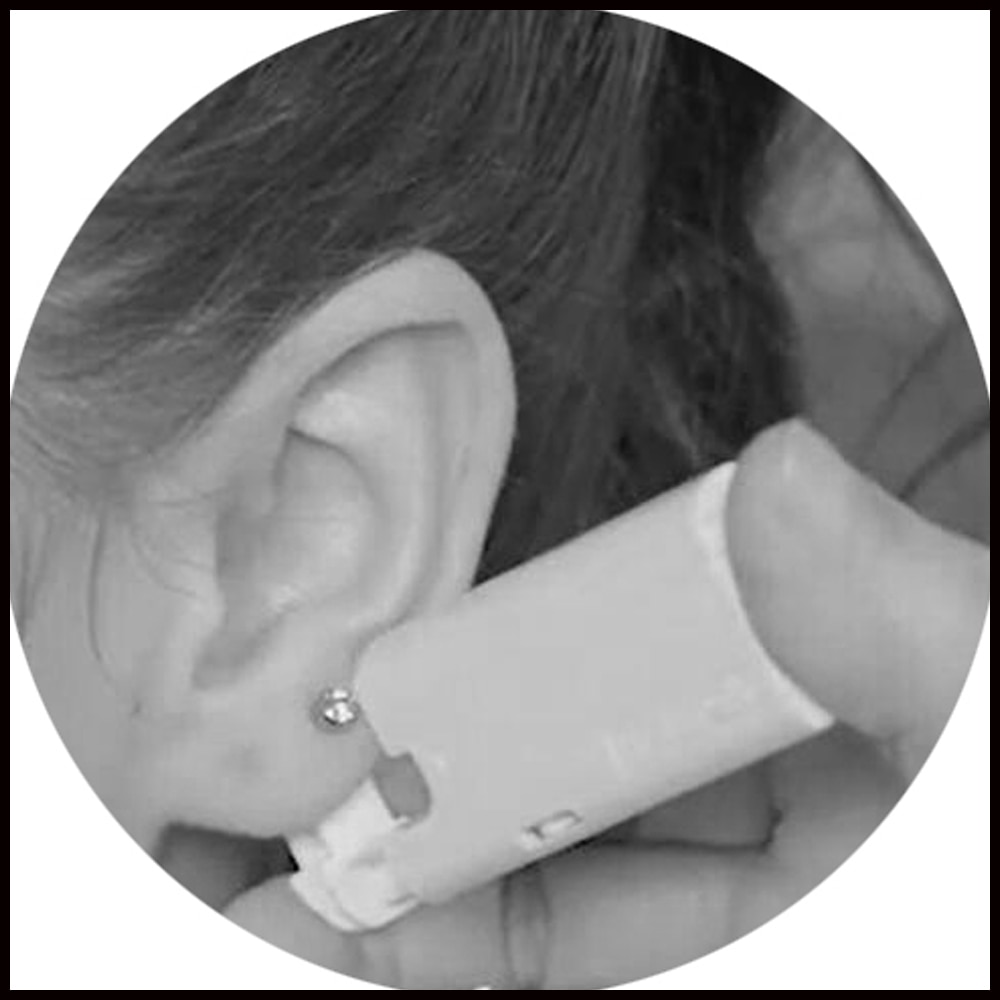 2 pièces oreille clou pistolet jetable aseptique ménage oreille Piercing pistolet Portable oreille Piercing pistolet groupe stérilisé oreille Piercing unité